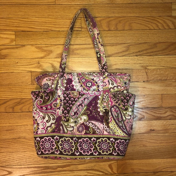 Vera Bradley Handbags - Large Vera Bradley Tote Bag RETIRED PATTERN